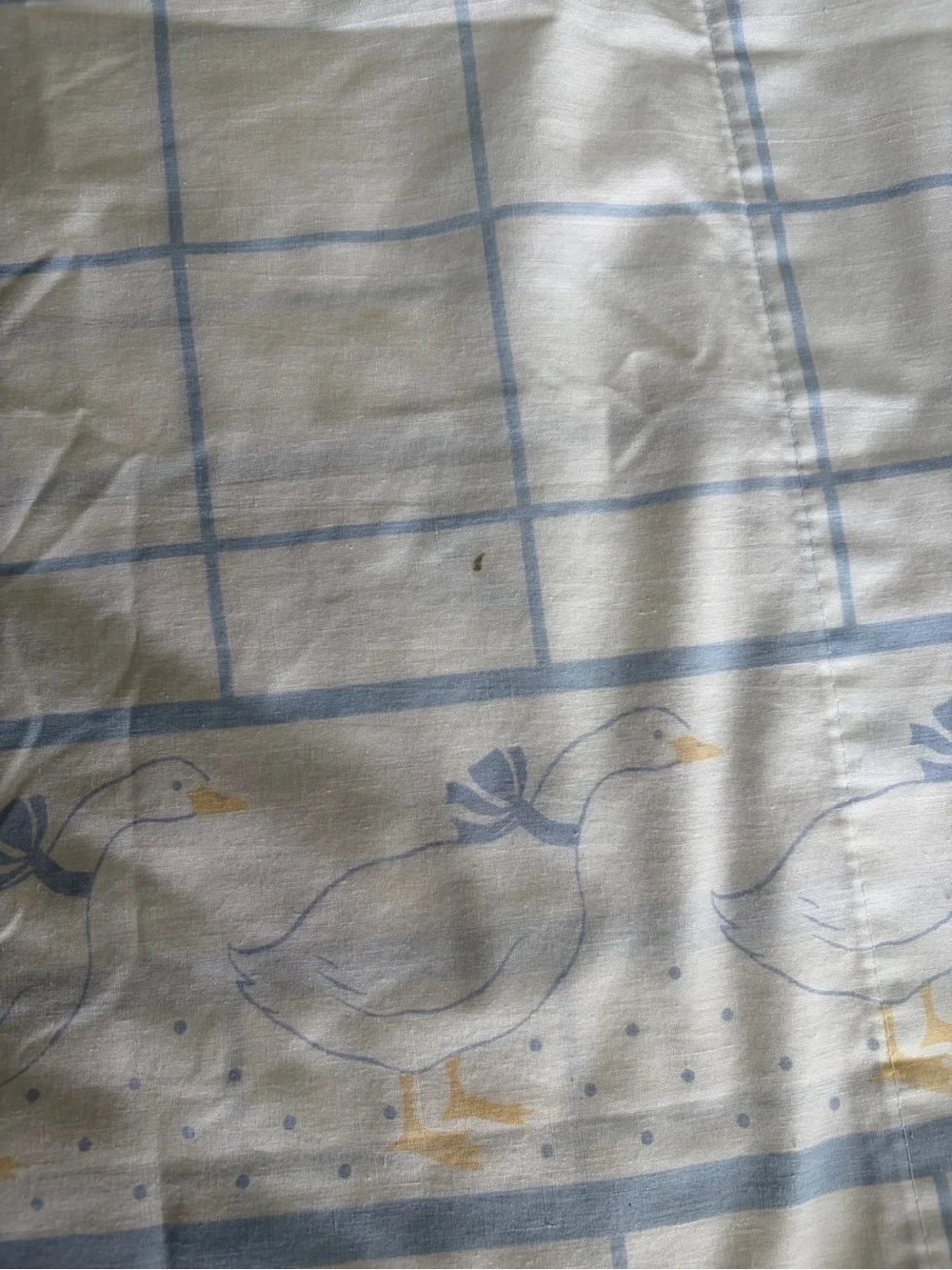 Vintage 1970s/1980s Cannon Monticello Country Cottage Goose King Pillowcase Set
